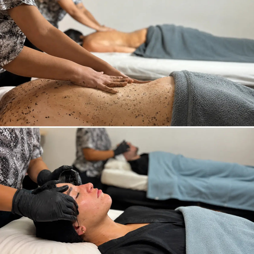 Renovación Absoluta Duo (2,5 hrs): Exfoliación Corporal + Facial Purificante