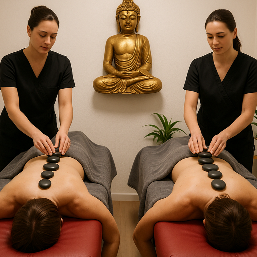 Masaje Duo Geotermal con Piedras Calientes 45, 60 o 90 min