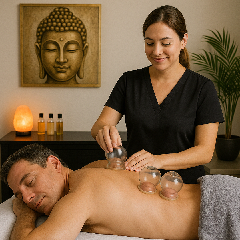 Masaje Hijhama con Ventosas 60 min